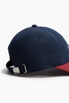 Casquette en twill avec motif brodé - Bleu foncé/Running Club