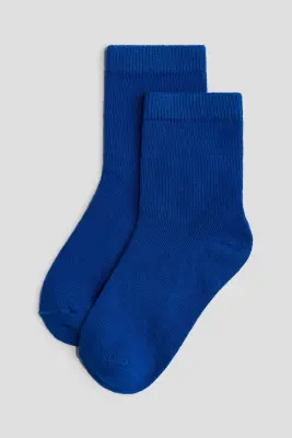 Lot de 10 paires chaussettes - Bleu vif/bleu pigeon