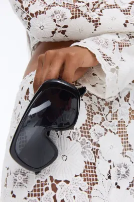 Lunettes de soleil monoverre polarisées - Noir