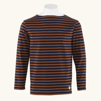 Marinière Marine / Noisette, mixte