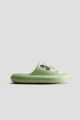 Chaussures de piscine à semelle épaisse - Vert clair/Mickey