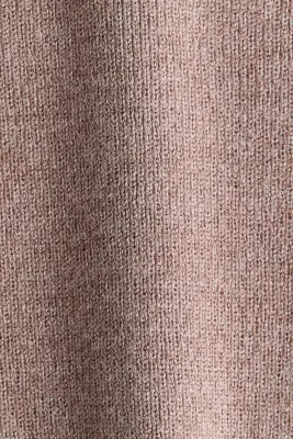 Pull à col Claudine - Beige/blanc