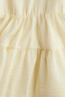 Robe en organza à motif - Jaune