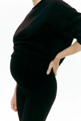 MAMA Pantalon évasé Before & After - Noir