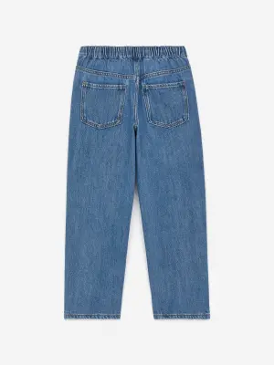 Pantalon en jean à enfiler - Bleu