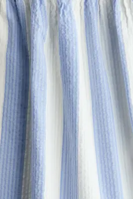 Robe en seersucker à motif - Bleu clair/rayé