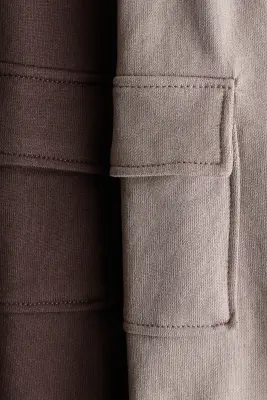 Lot de 2 pantalons jogger cargo - Beige/marron foncé
