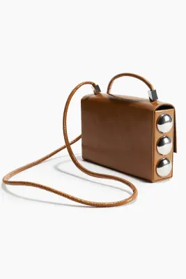 Sac clouté pour téléphone - Marron clair