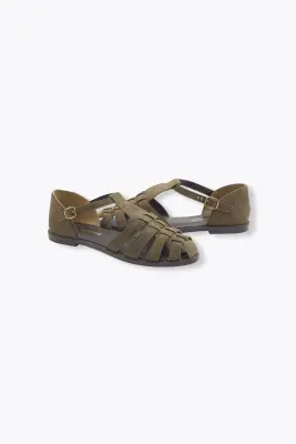 Sandalettes en cuir Femme