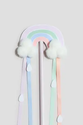 Baguette de déguisement - Violet clair/arc-en-ciel