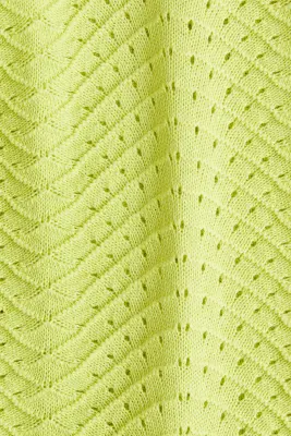 Robe texturée en coton - Vert lime