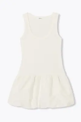 Robe boule courte et unie