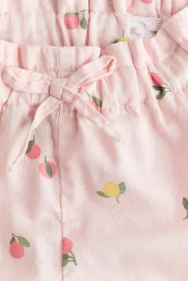 Short paper bag - Rose clair/fruits