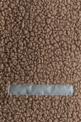 Veste sans manches en tissu Teddy bear - Taupe