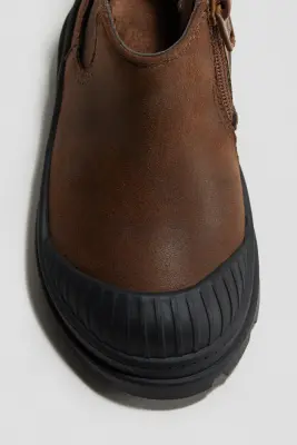Bottines Chelsea Chunky - Marron/noir