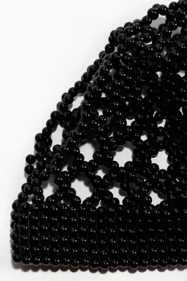 Bonnet de perles fantaisie - Noir