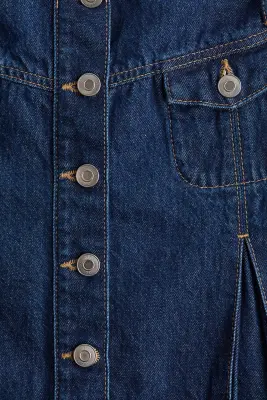 Minijupe en denim - Bleu denim foncé