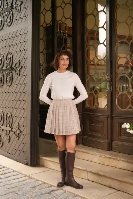 Iris Pleat Skirt