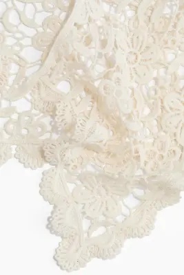 Col façon crochet - Crème