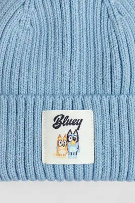 Bonnet avec application - Bleu ancien/Bluey