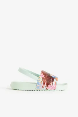 Chaussures de piscine imprimées - Vert clair/La Petite Sirène