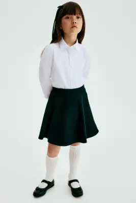 Chemise scolaire Repassage facile - Blanc