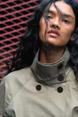 Trench-coat court - Taupe