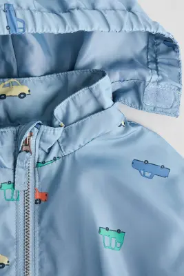 Veste imprimée - Bleu clair/voitures