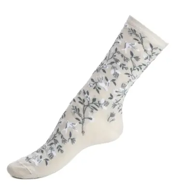 Chaussettes bosquet gris pâle