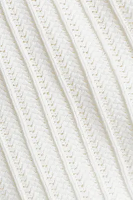 Short en pointelle de coton - Crème