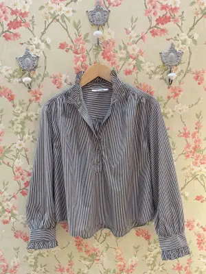 Nouveau ! POMANDÈRE Blouse Rayée 9509 Cocoa