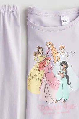 Pyjama en jersey - Violet clair/Princesses Disney