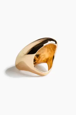 Grande bague en métal - Doré