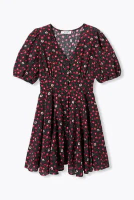 Robe courte imprimée Femme