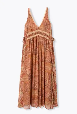 Robe longue imprimée Femme