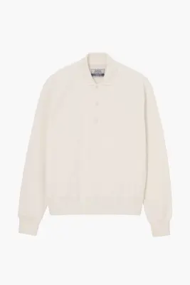 Reversed Polo Sweatshirt - Natural
