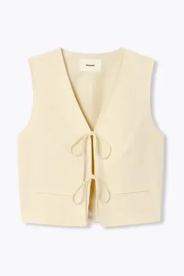 Veston uni à nouer Femme
