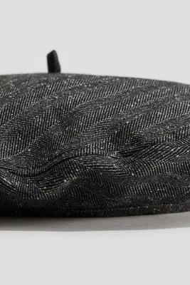 Béret tissé - Noir