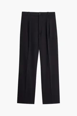 Pantalon French Military - Gabardine de Laine Noir