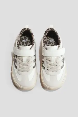 Sneakers barefoot - Crème/imprimé léopard