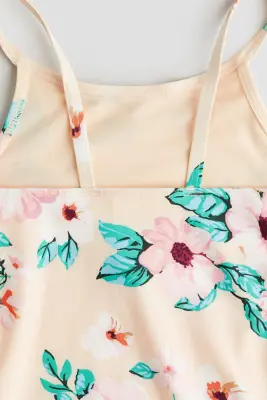 Maillot de bain imprimé - Pêche clair/fleuri