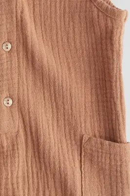 Combinaison en mousseline de coton - Orange