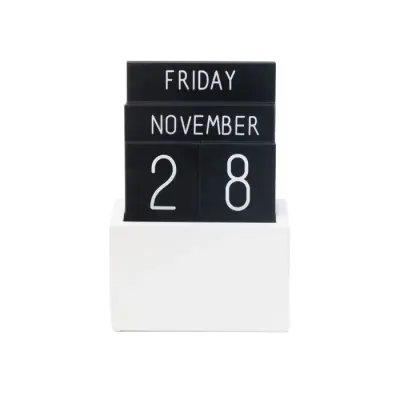 Calendrier Perpétuel Bois Noir