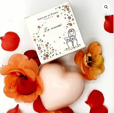 Savonnette Cœur à la rose