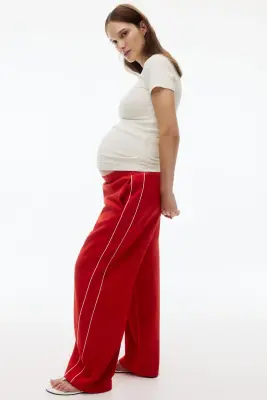 MAMA T-shirt en jersey côtelé - Crème