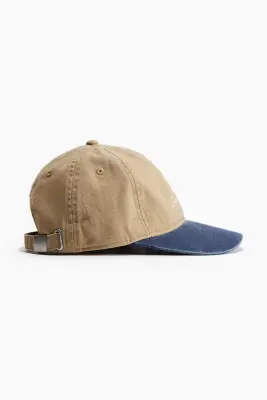 Casquette en twill avec motif brodé - Beige/Running Club