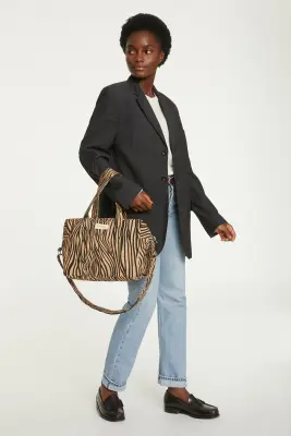 Sac Sauval imprimé zèbre Rive Droite