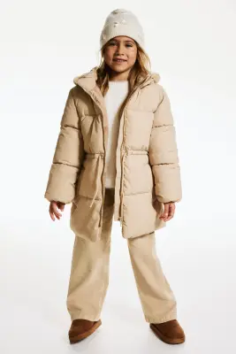 Doudoune à capuche - Beige