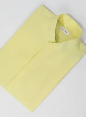 Origami Collar Shirt in Yellow Oxford