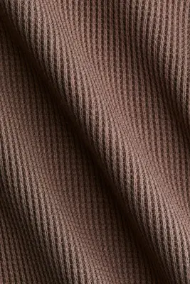 Ensemble 2 pièces en coton gaufré - Marron